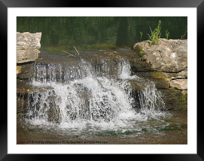 Small Waterfall Framed Mounted Print by Pics by Jody Adams