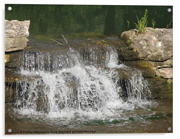 Small Waterfall Acrylic by Pics by Jody Adams