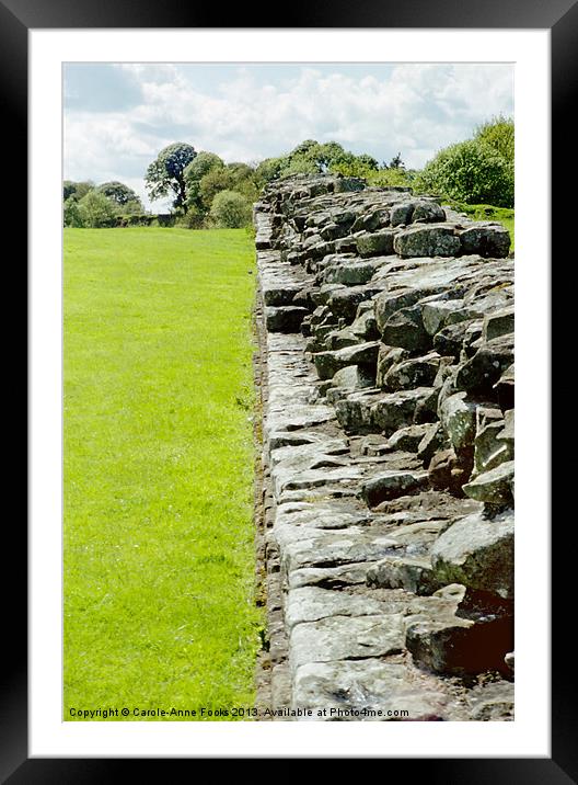 Hadrians Wall Framed Mounted Print by Carole-Anne Fooks