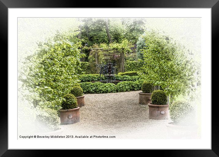The Secret Garden Framed Mounted Print by Beverley Middleton