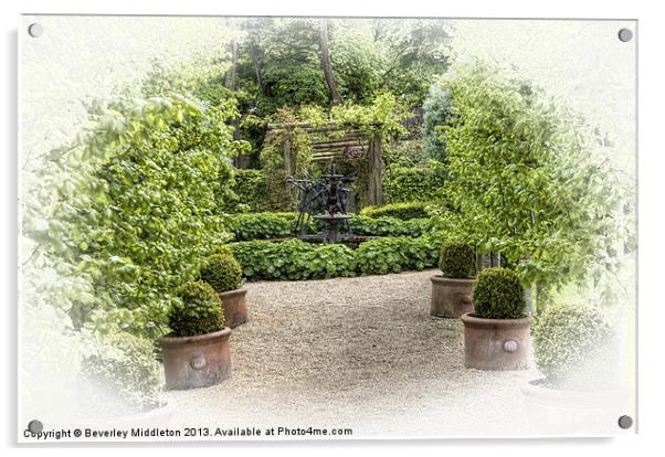 The Secret Garden Acrylic by Beverley Middleton