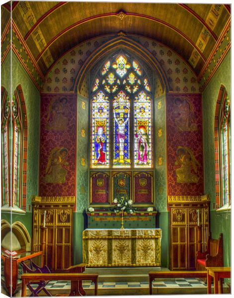 St Mary, Burghfield, Hampshire, England, UK Canvas Print by Mark Llewellyn