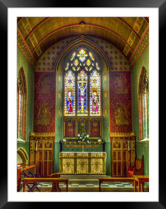 St Mary, Burghfield, Hampshire, England, UK Framed Mounted Print by Mark Llewellyn