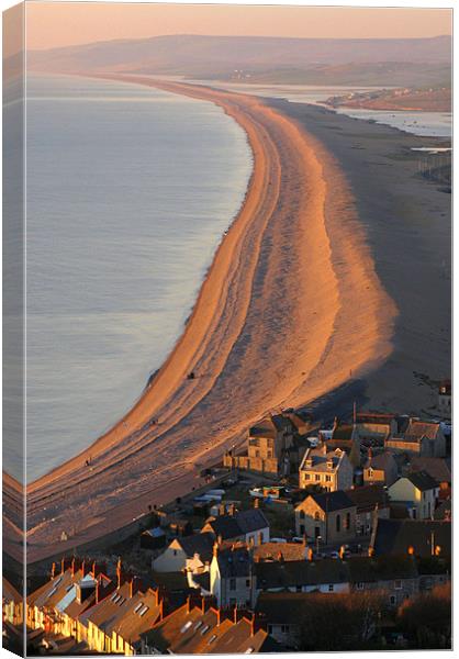 Chesil Beach, Dorset, UK Canvas Print by Colin Tracy