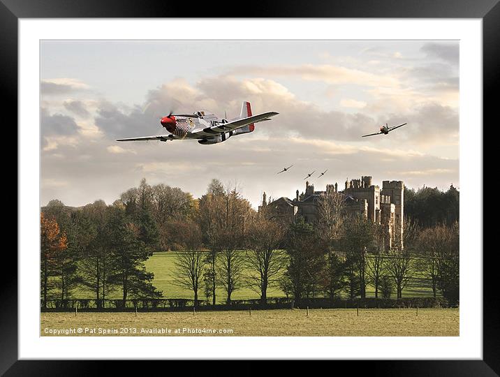 P51 Mustang - Wake-up Call Framed Mounted Print by Pat Speirs