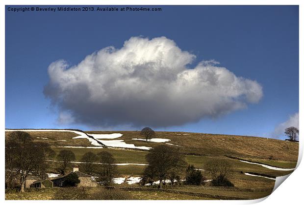 Big Cloud Print by Beverley Middleton