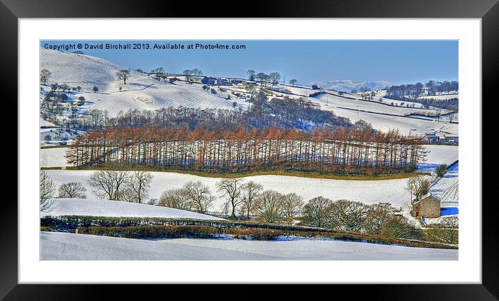 Winter Landscape Near Shap Framed Mounted Print by David Birchall