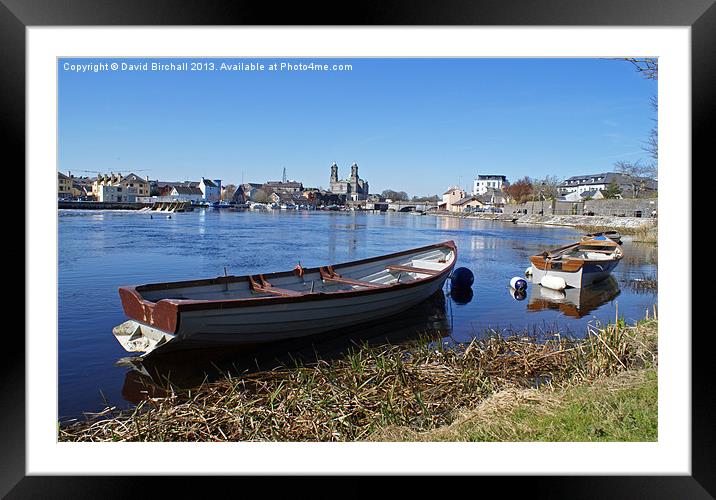 River Shannon at Athlone Framed Mounted Print by David Birchall