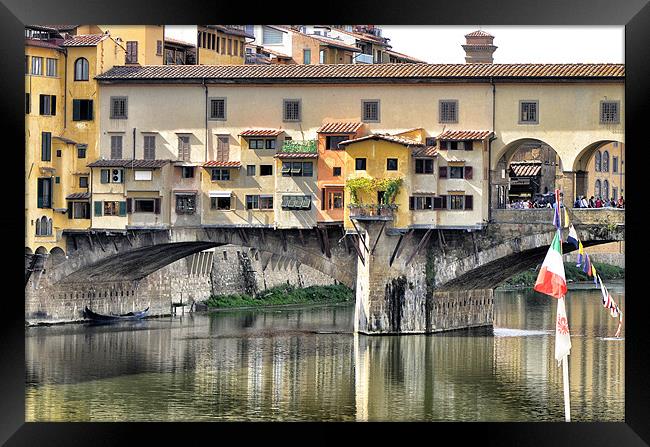 Ponte Vecchio, Florence, Italy Framed Print by Mike Jennings