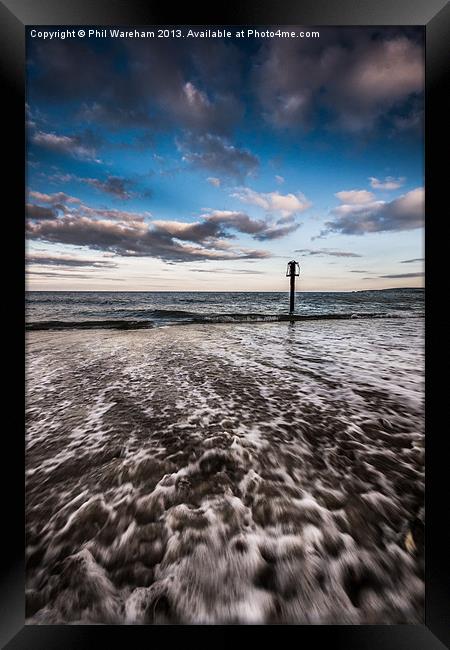 Incoming Wave Framed Print by Phil Wareham