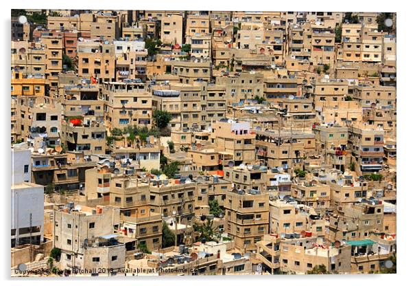 Residential Area in Amman, Jordan Acrylic by David Birchall