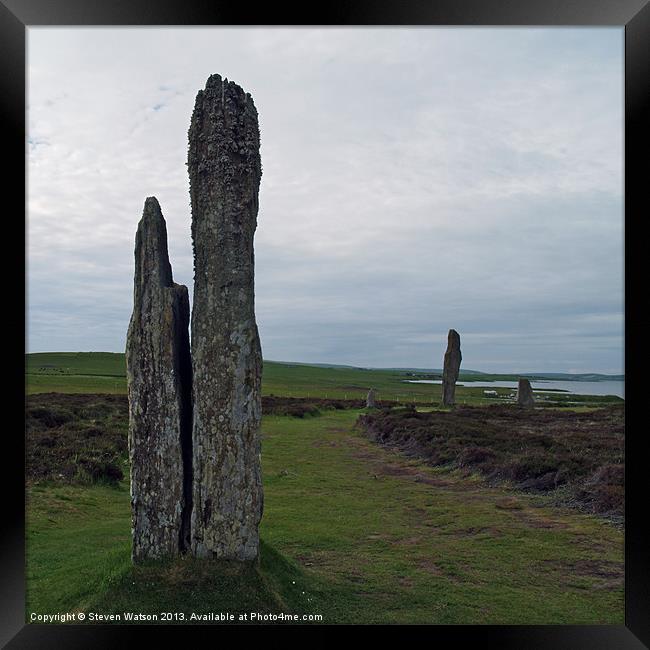 At Brodgar Framed Print by Steven Watson