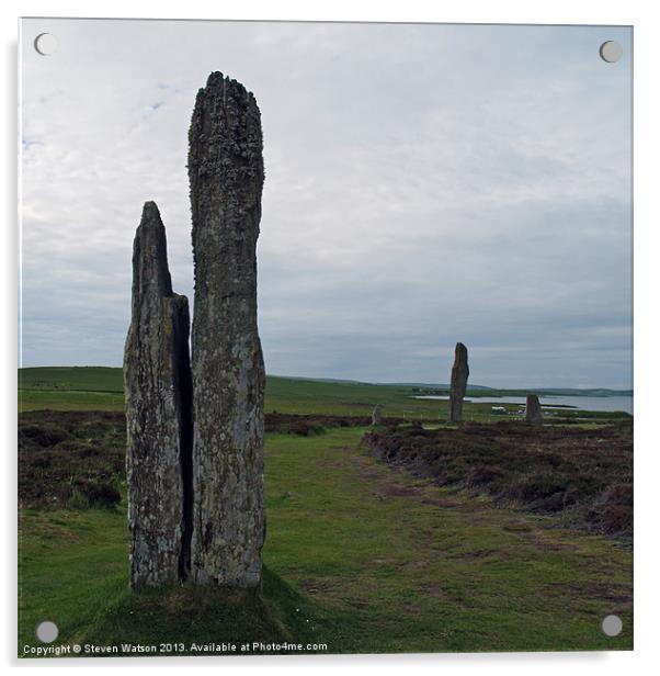 At Brodgar Acrylic by Steven Watson