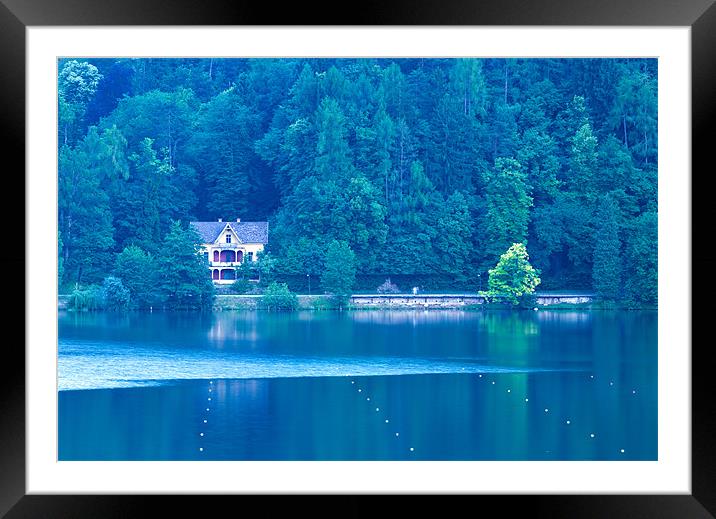 View across Lake Bled Framed Mounted Print by Ian Middleton