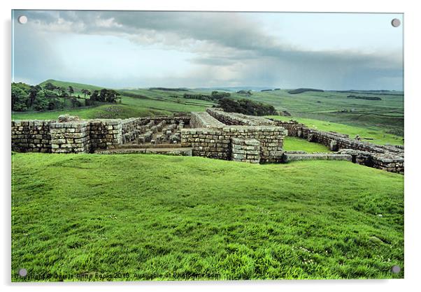 Fort Ruins Along Hadrians Wall Acrylic by Carole-Anne Fooks