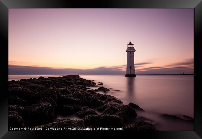 New Brighton dusk Framed Print by Paul Farrell Photography