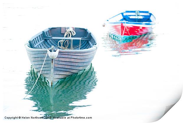 Two Boats Print by Helen Northcott