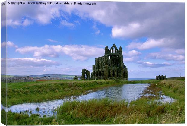 Whitby Abbey Canvas Print by Trevor Kersley RIP
