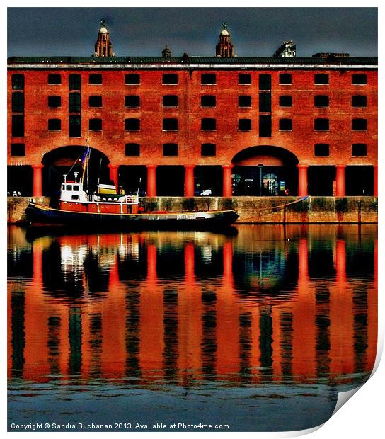Albert Dock Liverpool Print by Sandra Buchanan