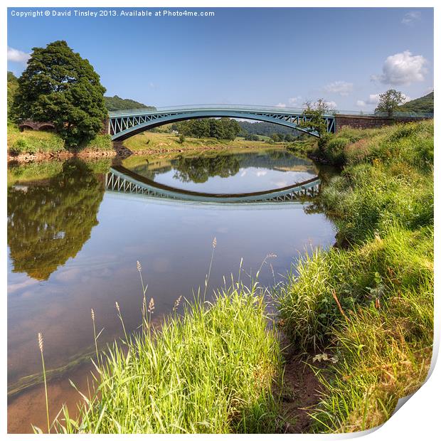The River Wye at Bigsweir Print by David Tinsley