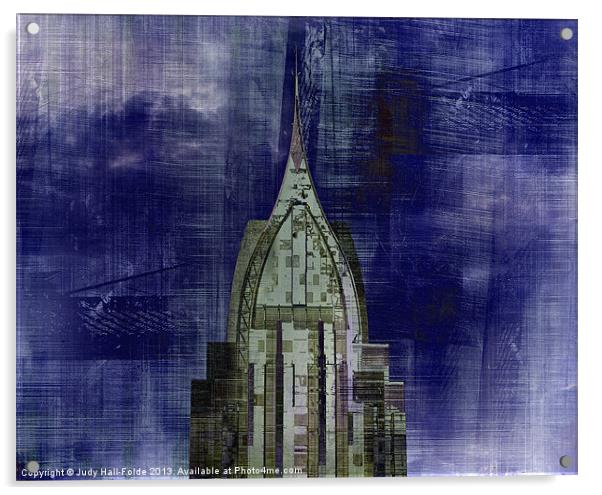 Abstract Architecture Acrylic by Judy Hall-Folde