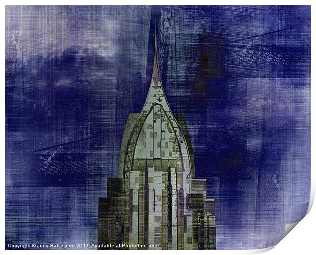 Abstract Architecture Print by Judy Hall-Folde