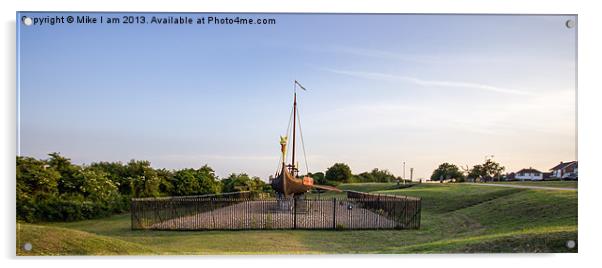 Viking ship, Hugin Acrylic by Thanet Photos