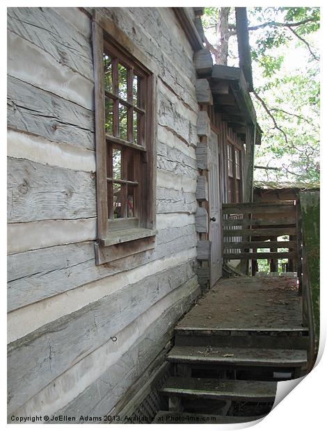 The Cabins porch Print by Pics by Jody Adams