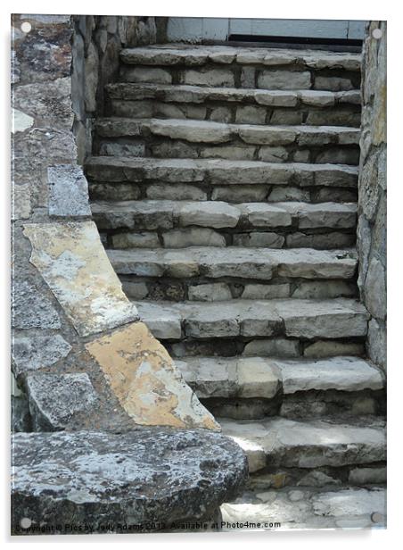 The Stone Steps Acrylic by Pics by Jody Adams