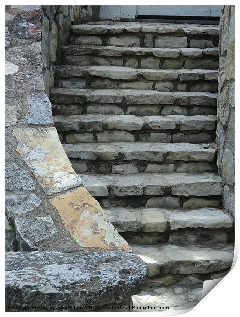 The Stone Steps Print by Pics by Jody Adams