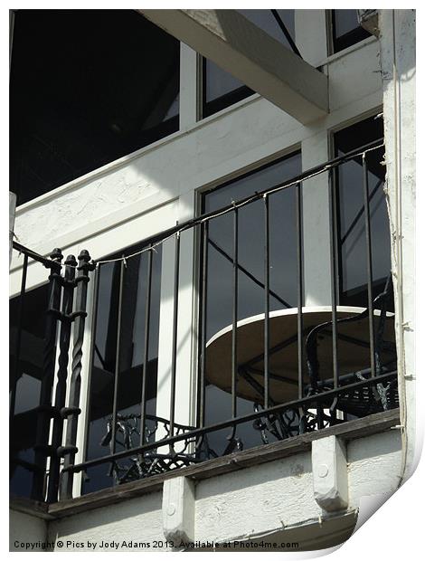 Balcony Print by Pics by Jody Adams