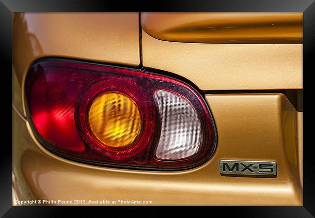 Mazda MX5 Car Framed Print by Philip Pound