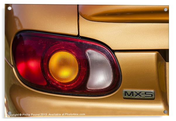Mazda MX5 Car Acrylic by Philip Pound