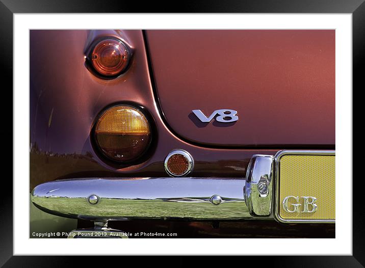 Bristol V8 Car Framed Mounted Print by Philip Pound