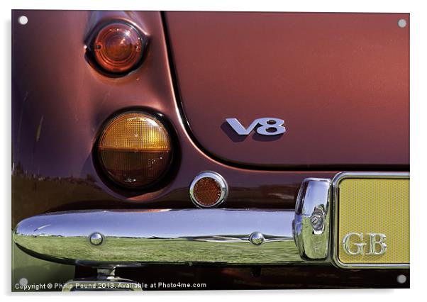 Bristol V8 Car Acrylic by Philip Pound