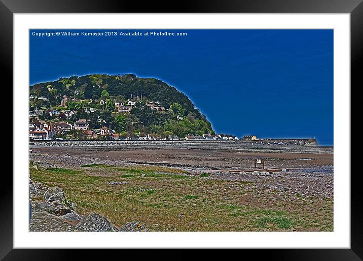 Minehead Seaside Framed Mounted Print by William Kempster