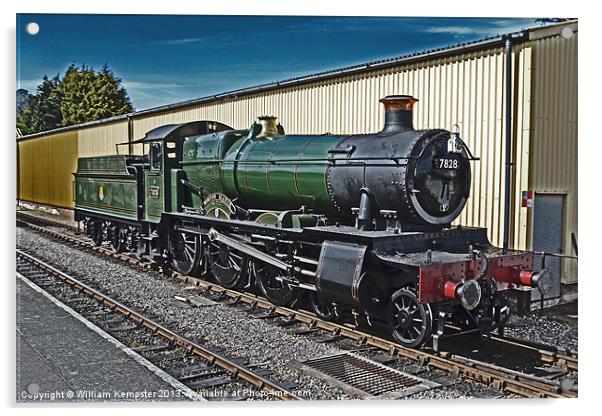 West Somerset Manor Class No 7828 “Norton Manor” Acrylic by William Kempster