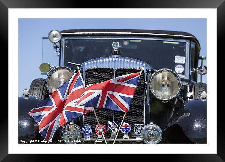 British Veteran Car Framed Mounted Print by Philip Pound