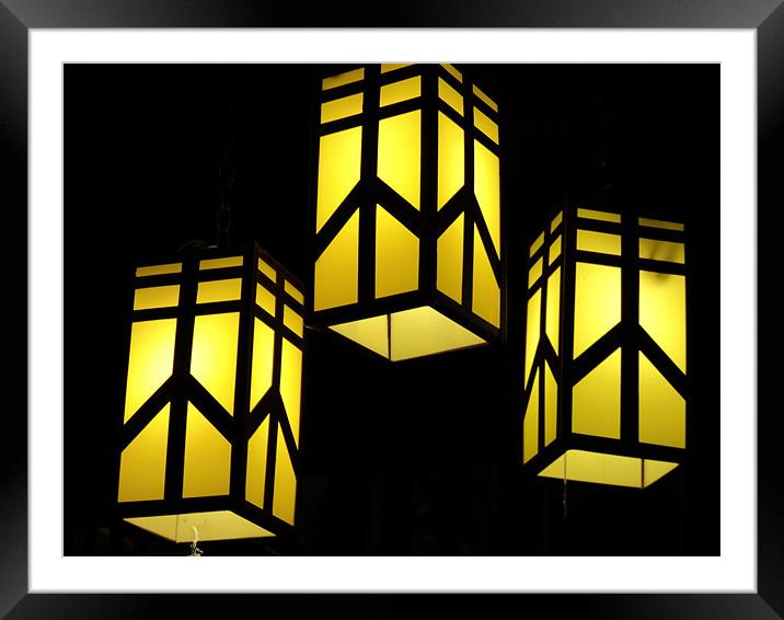 Lanterns Framed Mounted Print by Pics by Jody Adams