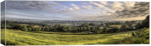 Panoramic of Narbeth Canvas Print by Simon West