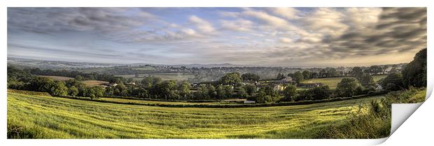Panoramic of Narbeth Print by Simon West