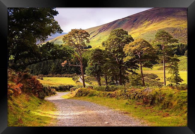 Celtic Spirit. Wicklow  Mountains. Ireland Framed Print by Jenny Rainbow