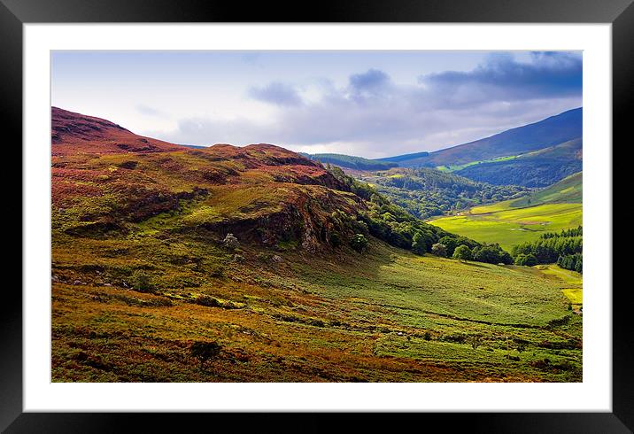 Where the Soul is Flying. Wicklow Hills. Ireland Framed Mounted Print by Jenny Rainbow