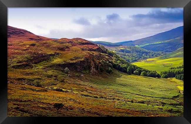 Where the Soul is Flying. Wicklow Hills. Ireland Framed Print by Jenny Rainbow