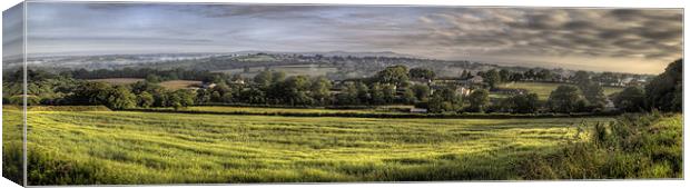 Narbeth Panoramic Canvas Print by Simon West