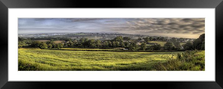 Narbeth Panoramic Framed Mounted Print by Simon West