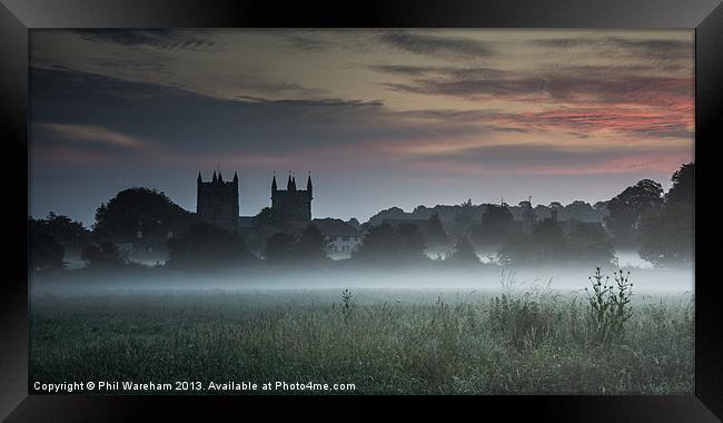 Across the meadow Framed Print by Phil Wareham
