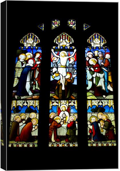 Stained Glass Canvas Print by David Pyatt