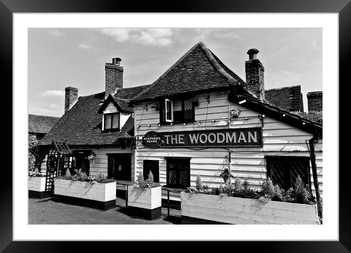 The Woodman Pub Framed Mounted Print by David Pyatt