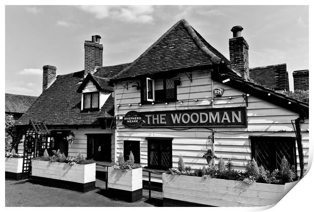 The Woodman Pub Print by David Pyatt